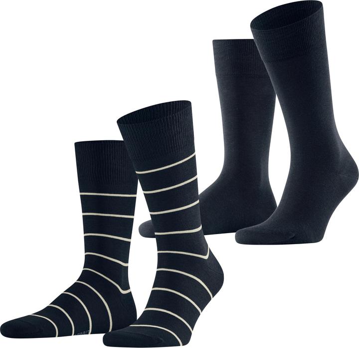 Produktbild Esprit Modern Stripe 2-Pack Baumwollsocken (2er Pack, 39 - 42)