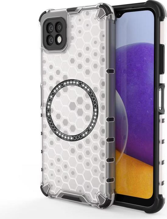 Produktbild Techsuit - HoneyComb Shield MagSafe - Samsung Galaxy A22 5G - White (Samsung Galaxy A22 5G)
