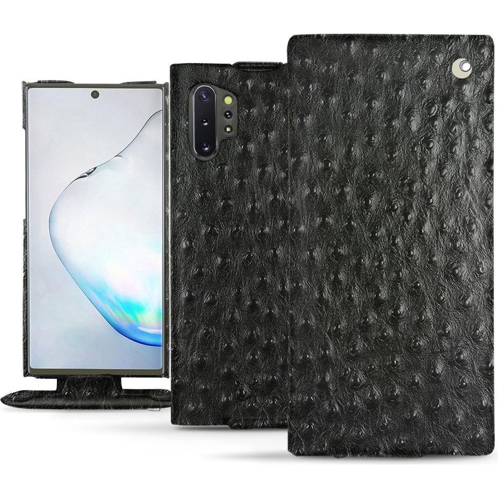 Thumbnail - Noreve Lederschutzhülle vertikal (Samsung Galaxy Note 10+), Smartphone Hülle, Schwarz