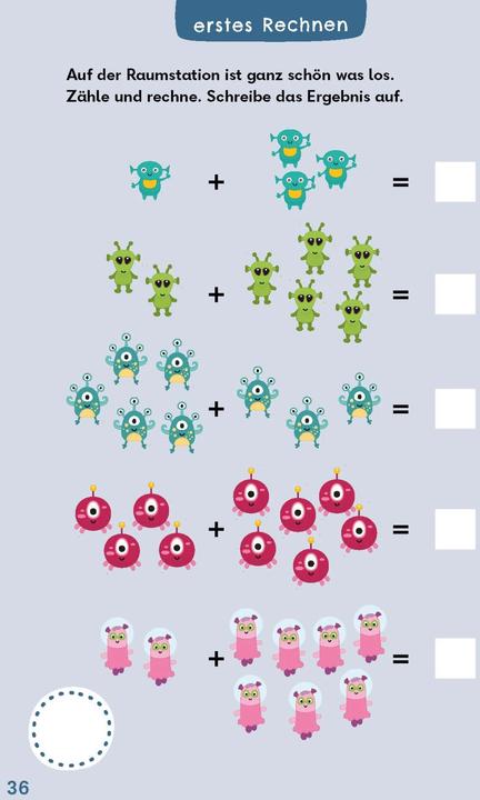 Actual product image Rechenrätsel für mutige Kinder - Abenteuer Weltraum (German, Janine corner, Ulrike Rogler, 2024)