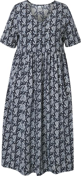 Produktbild Ulla Popken Maxikleid, A-Linie, V-Ausschnitt, Halbarm, Taschen (68)