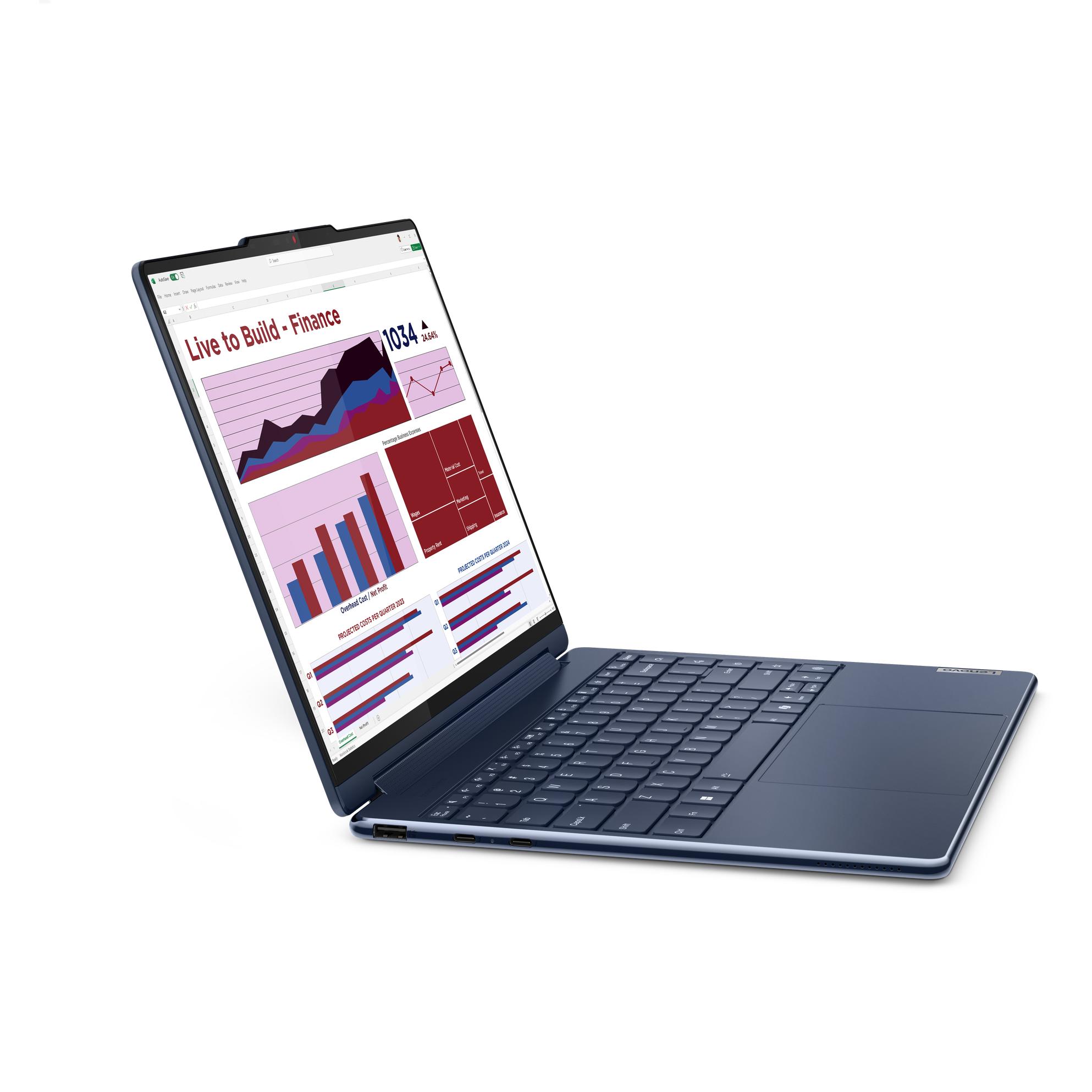 Thumbnail - Lenovo Yoga 9 2-in-1 14IMH9 (14", Intel Core Ultra 7 155H, 32 GB, 1000 GB, DE), Notebook, Blau