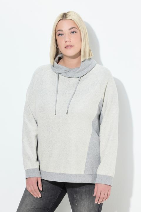 Produktbild Ulla Popken Sweatshirt, Glitzereffekt, Stehkragen, Langarm (42, 44)