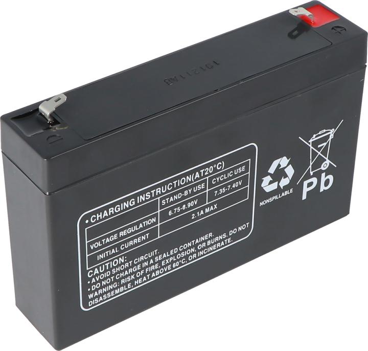 Produktbild Multipower Akku MP7-6 mit Faston 4,8mm (6 V, 7 Ah)