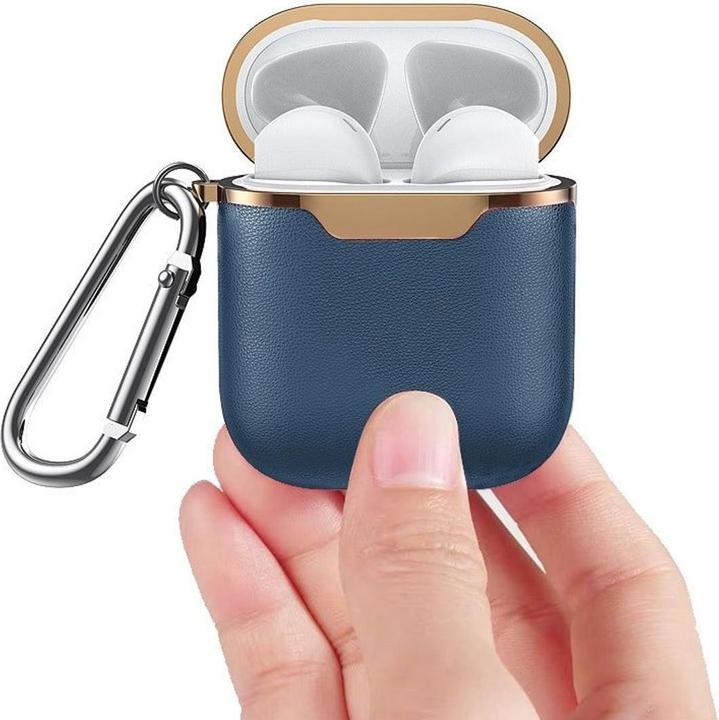 Produktbild JTI Schutzhülle für AirPods Case - Blau / Gold (Ladecase Hülle)