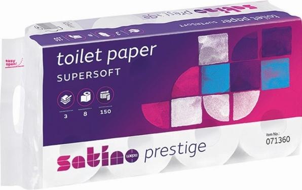 Image du produit Wepa Papier hygiénique Prestige 2010.10371 150 coupons, 8 rouleaux (150 x)