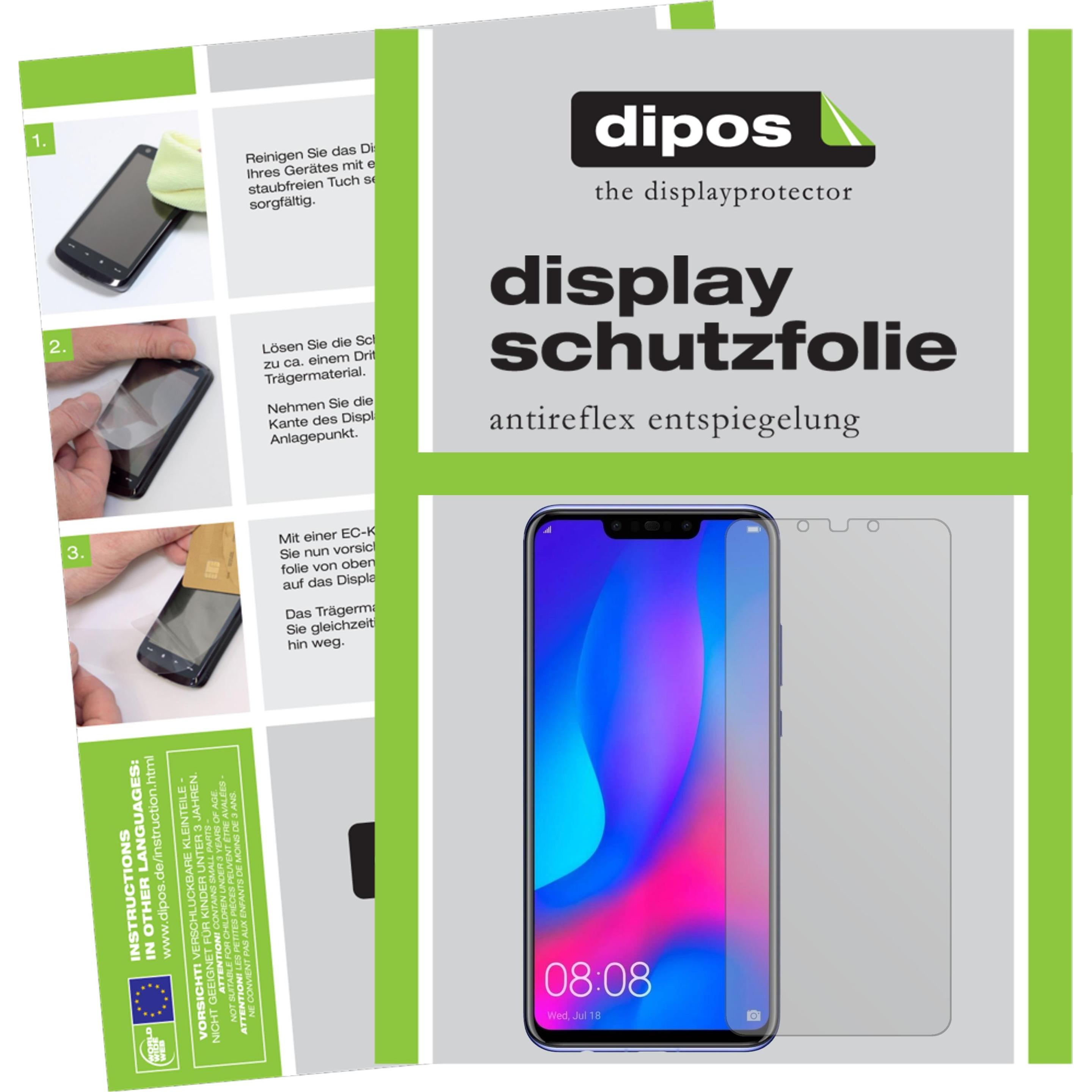 Dipos Displayschutzfolie Antireflex (1 Stück, Huawei Nova 3i), Smartphone Schutzfolie, Transparent