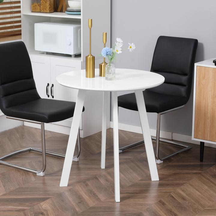 Produktbild Homcom Esstisch mit Fusskappen (72 x 72 x 75 cm)