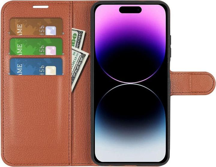 Actual product image Cover-Discount iPhone 15 Pro Max - Leather Case Cover brown (Apple iPhone 15 Pro Max)