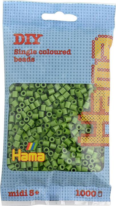 Actual product image Hama Perlen Light olive 1.000 pieces