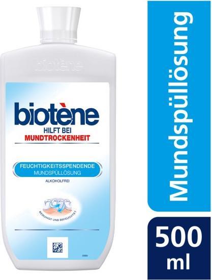 Produktbild Biotène Mundspülung 500 ml (lindert Mundtrockenheit) (500 ml, Mundspülung)