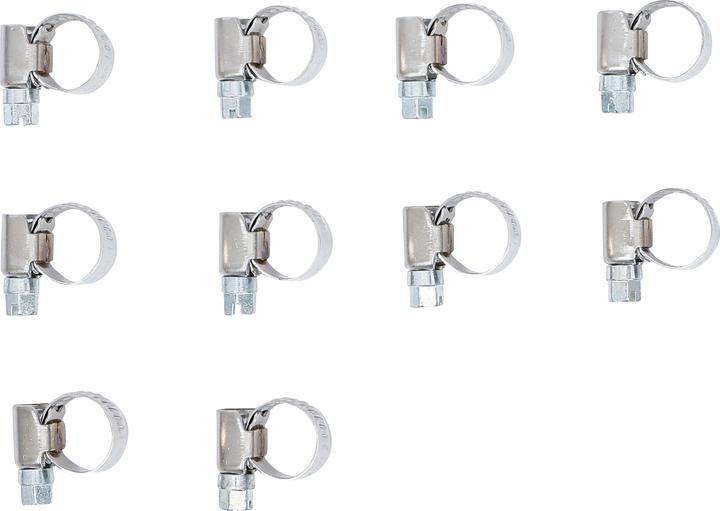 Actual product image BGS Hose Clamps Stainless 8 x 12 mm 10 pcs. (Hose clamp, 12 mm)