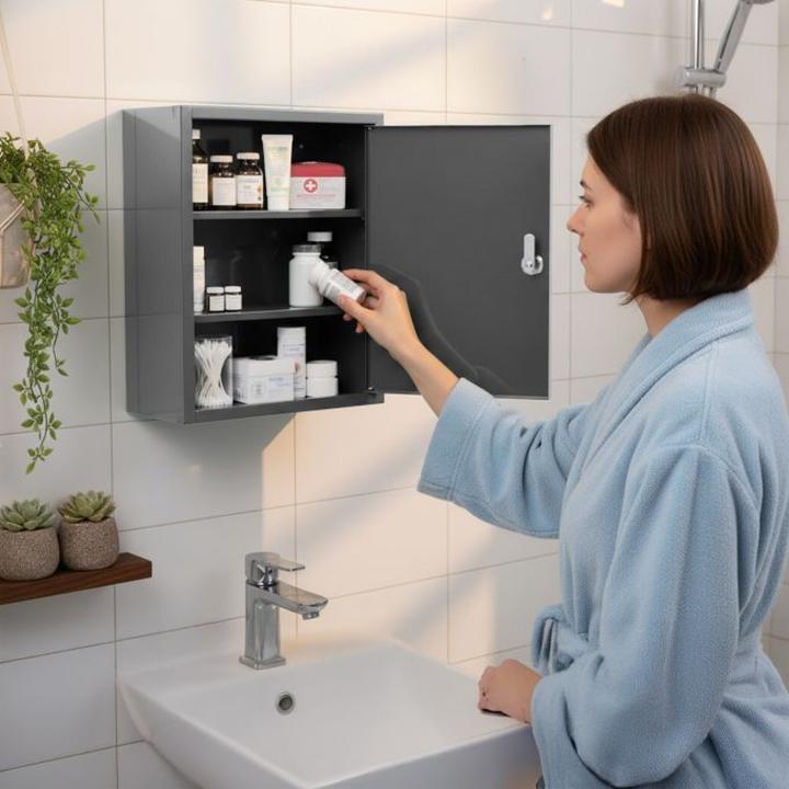 Actual product image Relaxdays medical cabinet