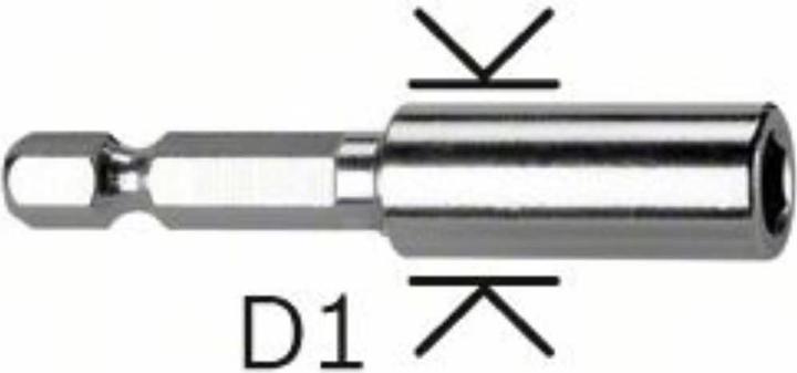 Produktbild Bosch Professional Zubehör Universalhalter, 1/4-Zoll, 57 mm, 11 mm, (in Verbindung mit Tiefenanschlag T9) (Sechskant (hexagonal))