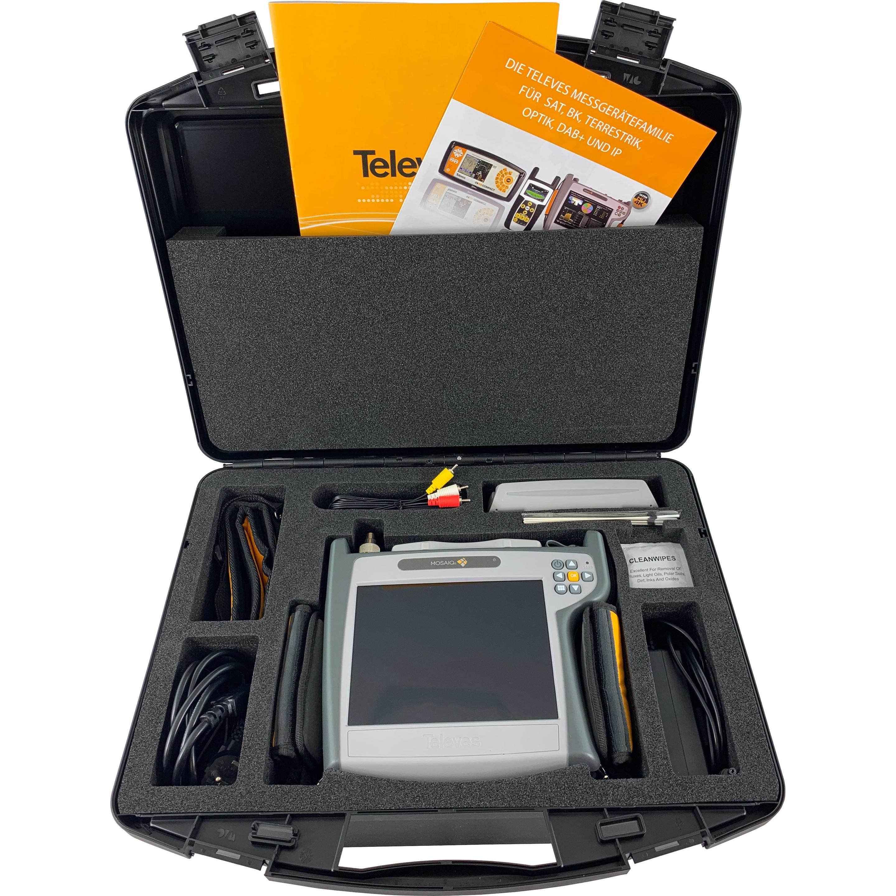 Televes, Rilevatore, MOSAIQ6-K Dispositivo di misura DVB-T/T2/S/S2/C con CI+OR in valigetta (596102)