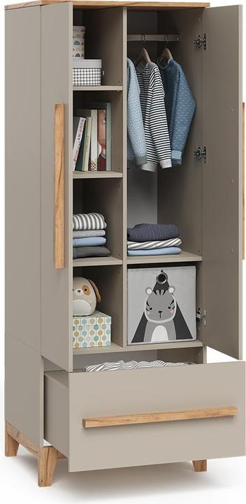 Produktbild VitaliSpa Kinderkleiderschrank Malia, Cashmere/Artisan/Artisan, 70 x 186.8 cm (53.40 cm)