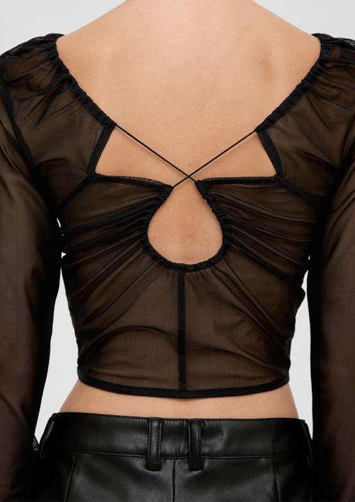 Image du produit S.Oliver T-Shirt Crop-Shirt mit Rücken-Ausschnitt | QS x ELIF (XL)