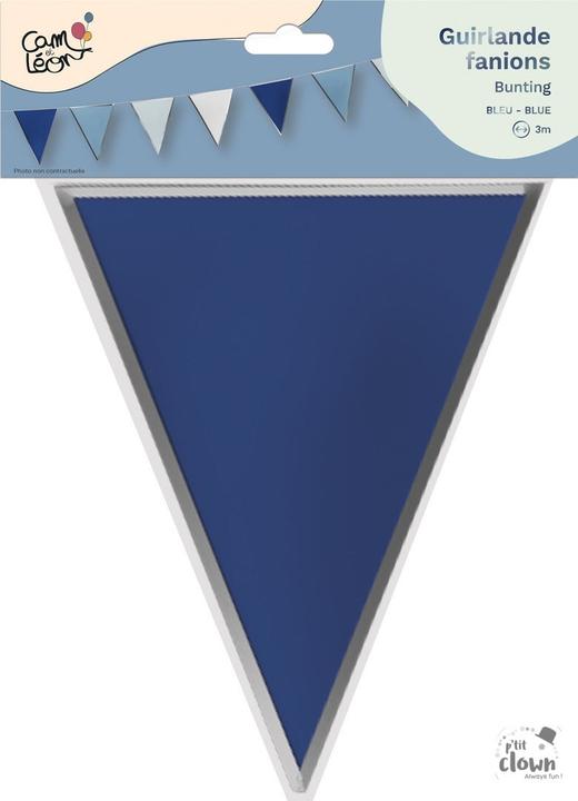 P'tit Clown Wimpelkette Blau silber (1 Stk.)