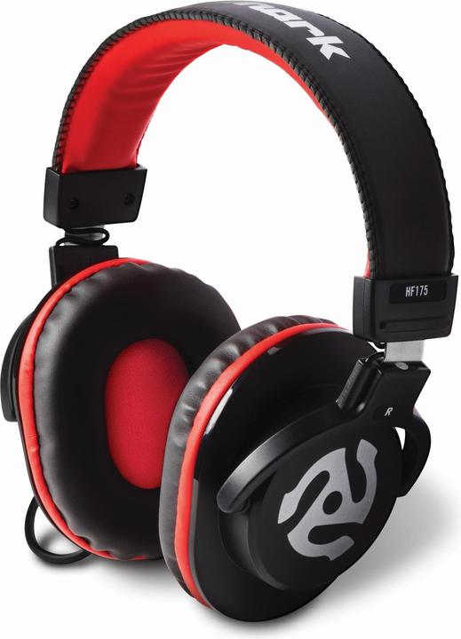 Produktbild Numark Over-Ear-Kopfhörer HF-175 Rot Schwarz (keine Geräuschunterdrückung, Kabelgebunden)