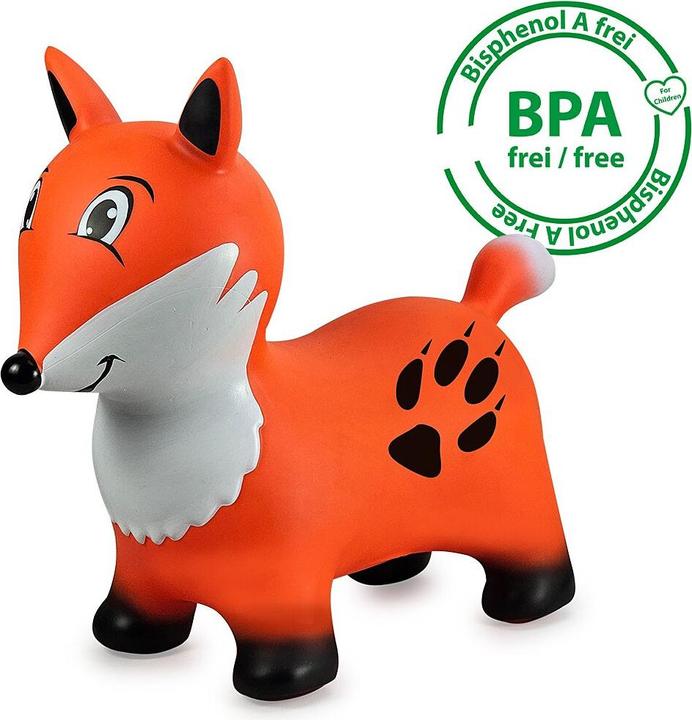 Image du produit Orange Hüpftier Fuchs mit Pumpe