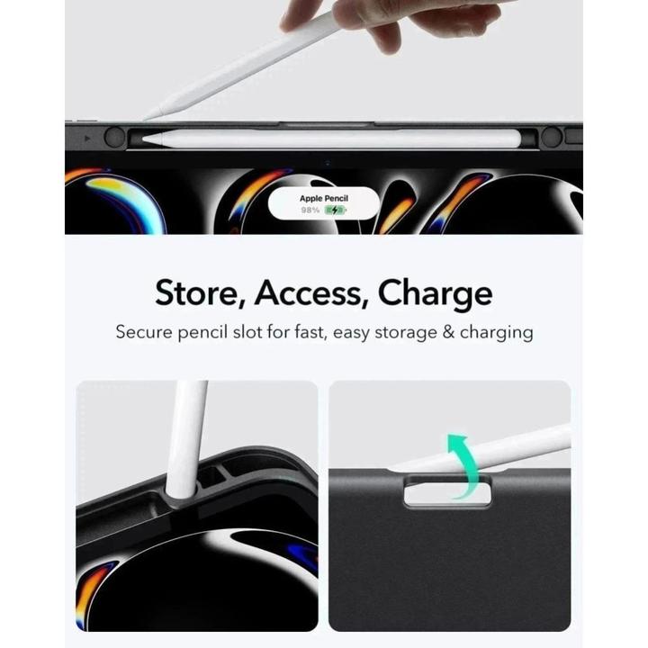 Image du produit ESR - Flip Hybrid (with Pencil Holder) - iPad Pro 13 (2024) / iPad Pro 13 (2025) - Black (Apple iPad Pro 13 2024, Apple iPad Pro 13 2025)