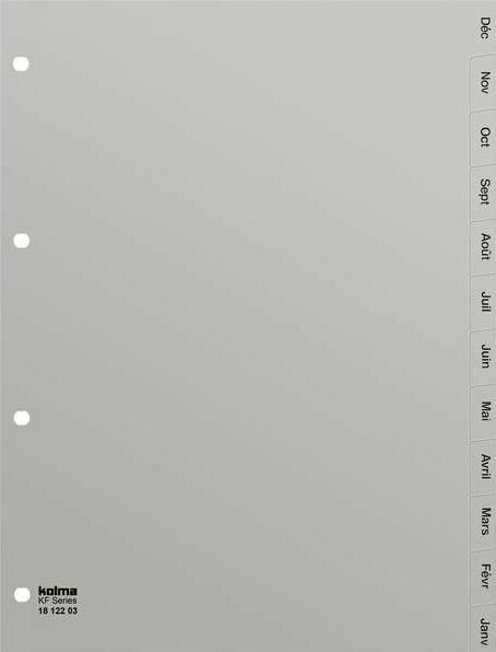 Actual product image Kolma Register A4 strong Déc-Jan (fr) 12-piece grey