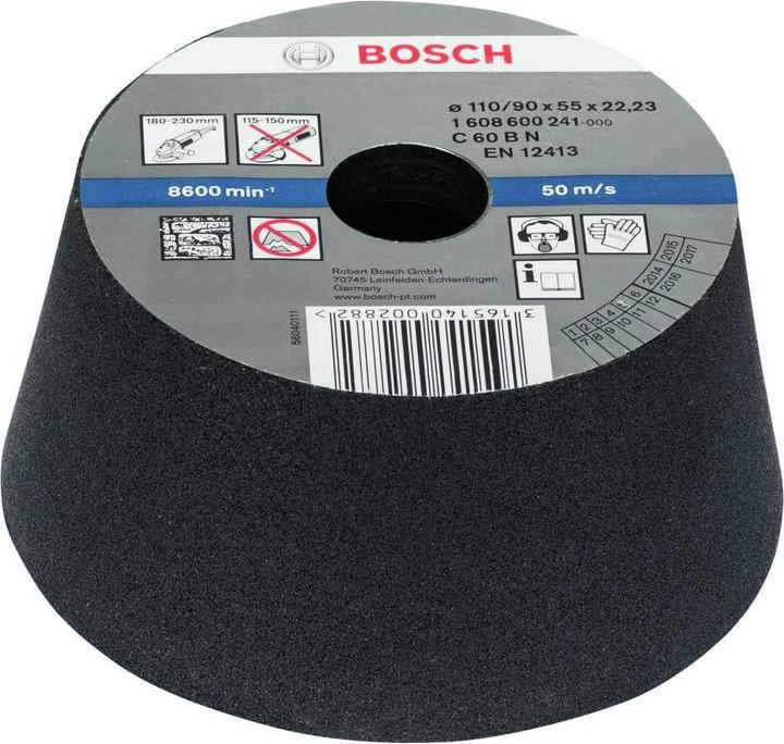 Produktbild Bosch Professional Zubehör PRO Metal Konischer Schleiftopf, 90 x 110 x 55 mm, G54 (60)