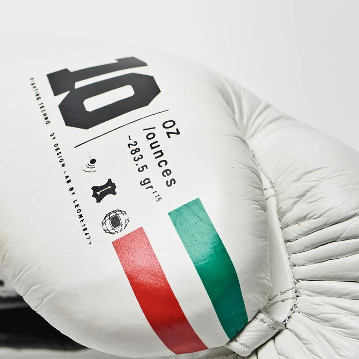 Produktbild Leone Boxhandschuhe Shock Plus GN102L Weiss (8 OZ, One Size)