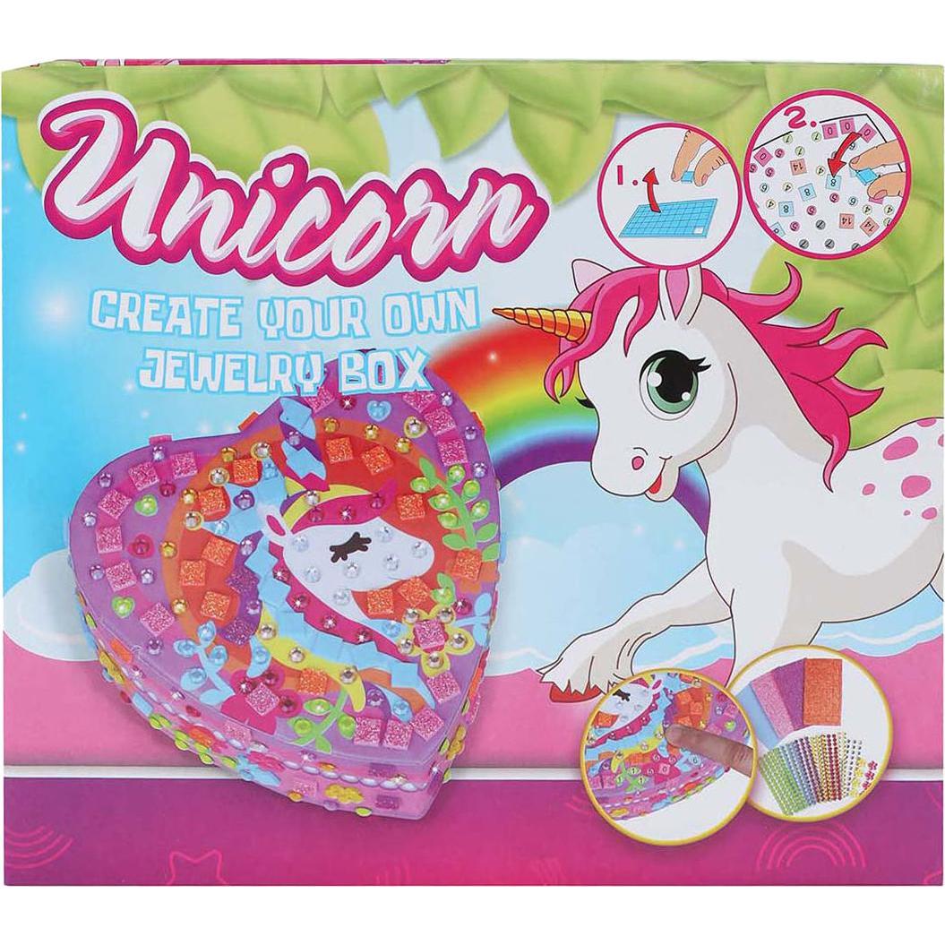 Van Manen Veenendaal Multicolore Dekorieren Sie Ihre Eigene Einhorn-Schmuckschatulle