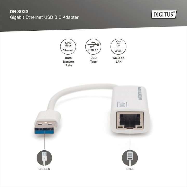 Actual product image Digitus Dn-3023 (USB 3.0, RJ45 (1x))
