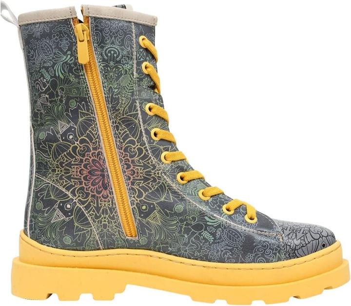 Actual product image Dogo Vegan Leather Multicolor Zip Long Boots (39)
