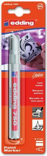Actual product image Edding 750 gloss varnish marker (Silver, 4 mm, 1 x)