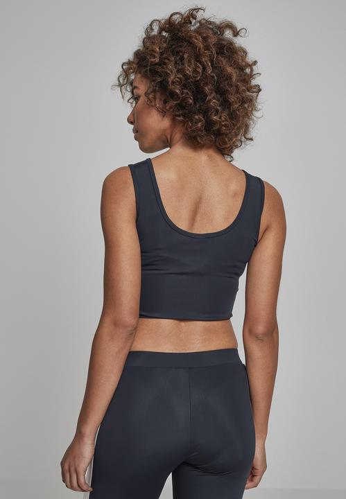 Actual product image Urban Classics Ladies Side Stripe Cropped Zip Top (XS)