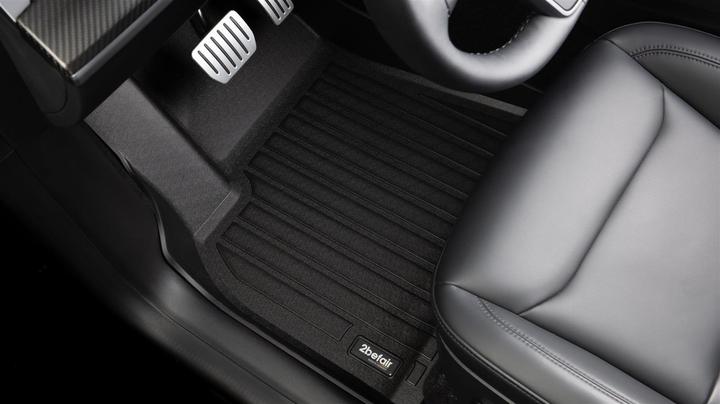Actual product image 2befair All-weather front footwell mats for the Tesla Model Y (1 set of 2 floor mats)
