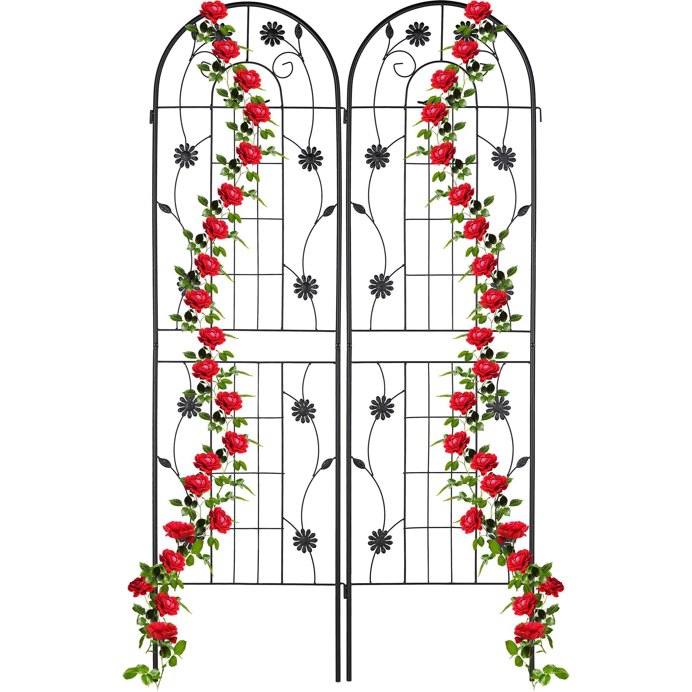 Relaxdays, Pflanzen Zubehör, 2x Rankgitter (1.50 cm, 50 cm)