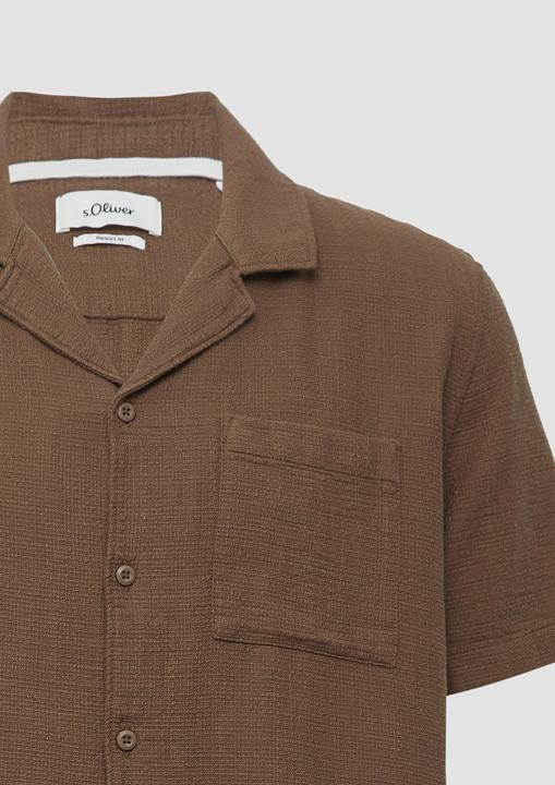Immagine prodotto S.Oliver Hemd Resort Fit: Baumwollshirt mit Strukturstreifen (XL)