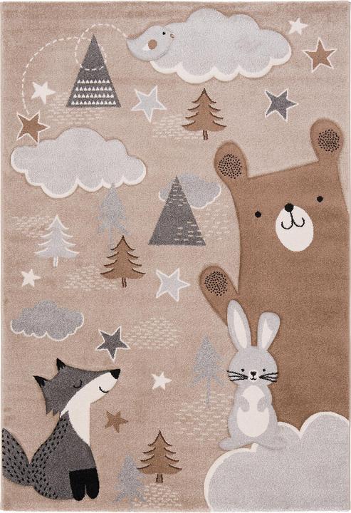 Actual product image Pergamon Kinder Teppich Maui Kids Fuchs und Bär (160 x 230 cm)