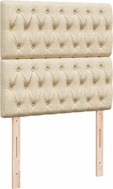 Produktbild VidaXL Bo x springbett mit Matratze 90 x 200 cm Stoff (90 x 200 cm, 90 x 200 cm)