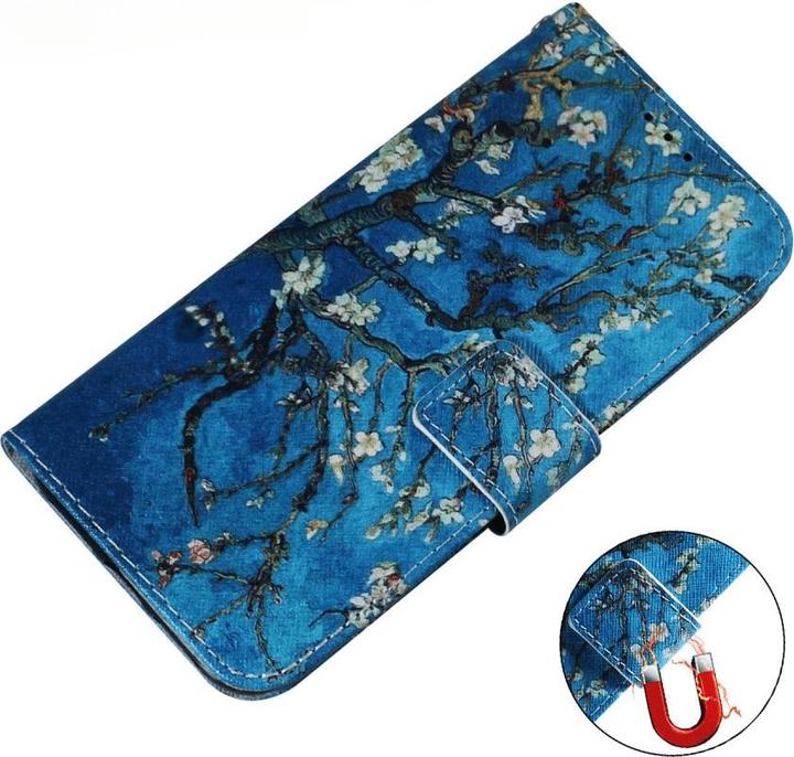 Produktbild Cover-Discount Google Pixel 7a - Leder Hülle Blüten (Google Pixel 7a)
