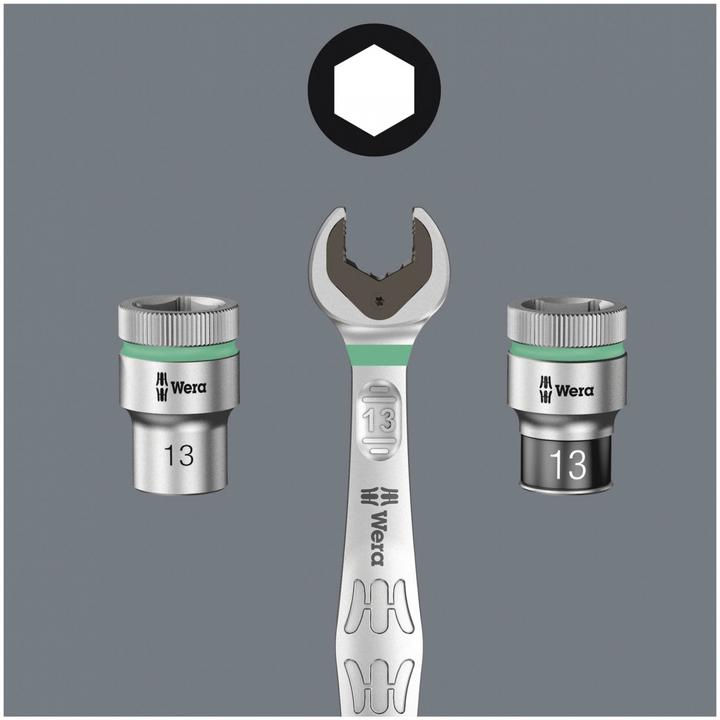 Produktbild Wera 8100 SB 7 Zyklop Metal-Knarrensatz (19 mm, 8 mm, 10  mm, 14 mm, 18 mm, 11 mm, 12 mm, 17 mm, 15 mm, 13 mm, 9 mm, 16 mm)