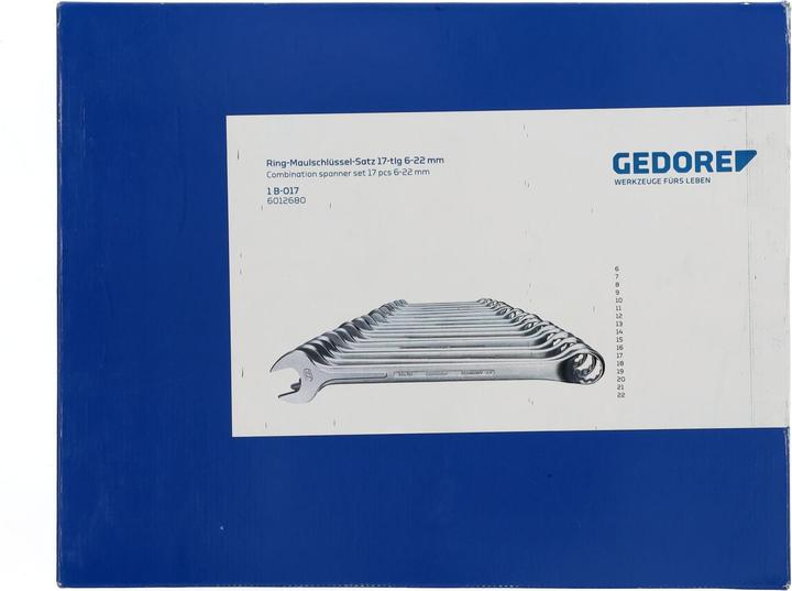 Image du produit Gedore 1 B-017 Jeu de clés mixtes 17 pièces 6-22 mm (22 mm)