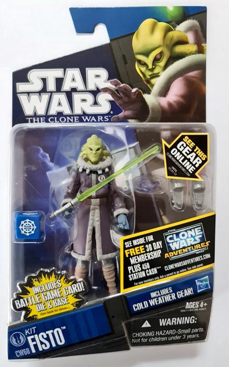 Produktbild Hasbro Star Wars The Clone Wars Actionfigur 2011 CW60 Kit Fisto