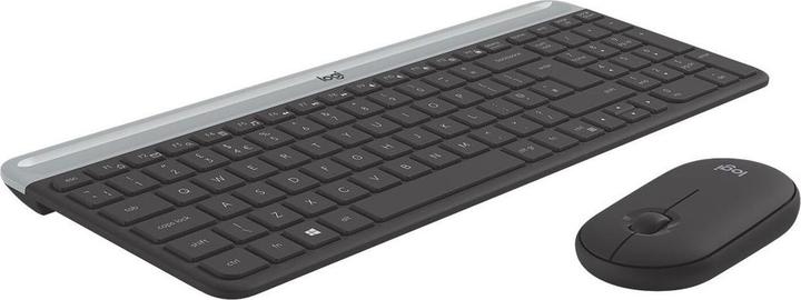 Actual product image Logitech MK470 Wireless keyboard and mouse, Graphite Sp., US (Eng. Int., Wireless)