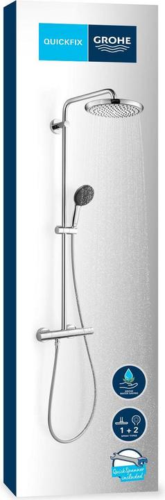 Image du produit Grohe Vitalio Start System 250 Round Système de douche avec mitigeur thermostatique et douchette à main