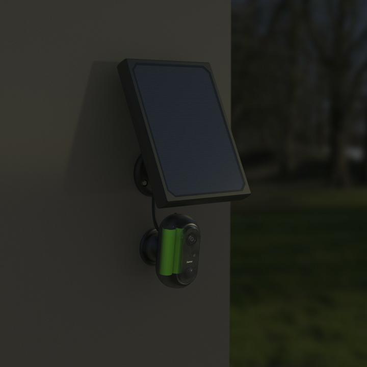 Actual product image Hama Surveillance camera, WLAN camera outdoor, rechargeable battery, solar, recording, 1080p (1920 x 1080 Pixels)