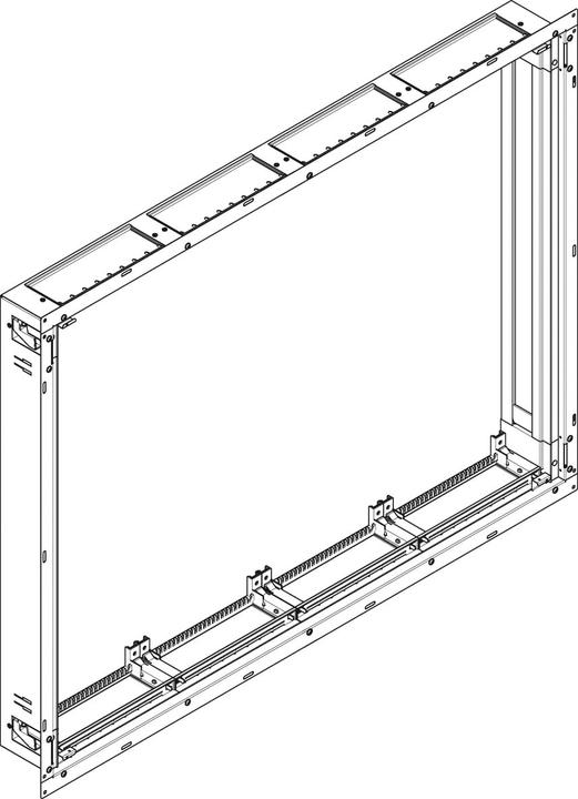 Produktbild ABN Flachverteiler UP/HW,110mm tief, IP 30,SK II, 4x5-reihig, Leer, ohne Blendrahmen UL45X