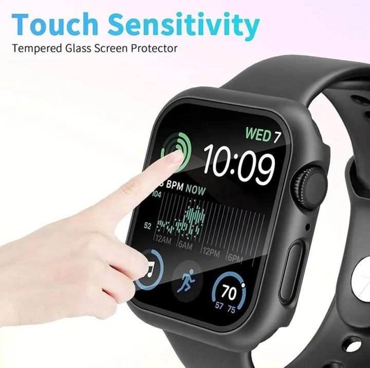 Actual product image Screenguard ClearShield Apple Watch 42mm armoured glass screen protector case