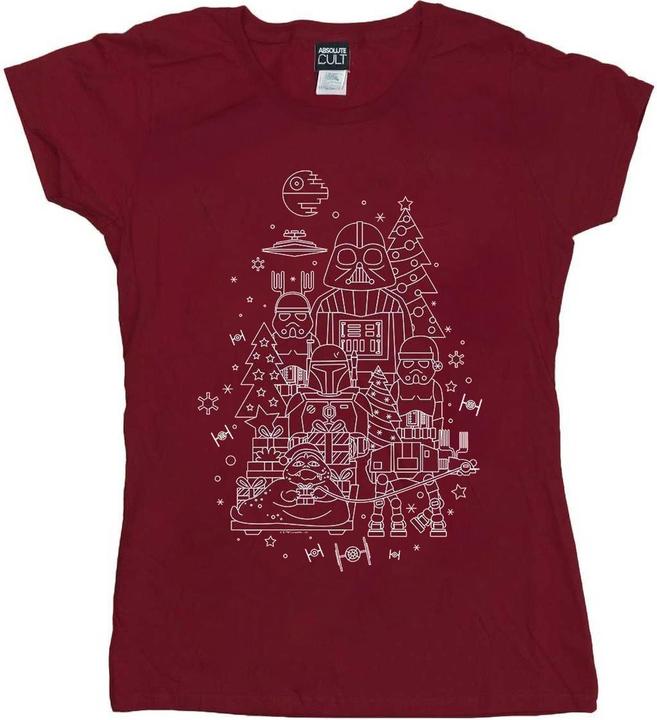 Immagine prodotto Star Wars Empire Christmas Maglietta Donna (XXL)