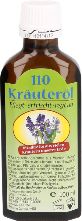 Produktbild Deeelbasics Kräuteröl, Massageöl mit 110 Kräutern - 100ml (100 ml)