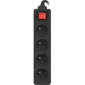 Thumbnail - Lanberg, Steckdosenleiste, PS1-04E-0150-BK Verlängerungskabel 4 AC-Ausgänge Indoor (4 x, CEE 7/5, 1.50 m)